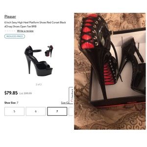 Pleaser High heel Corset shoes